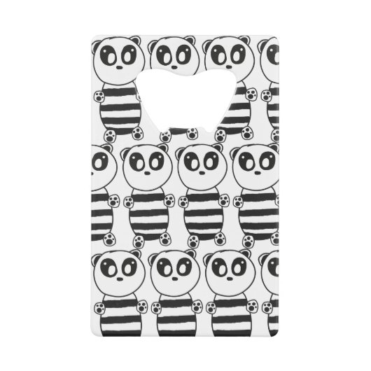 Panda Kids Geldbeutel Flaschenöffner (Vorderseite)