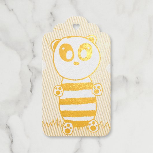Panda Kids Geschenkanhänger (Vorderseite)