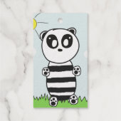 Panda Kids Geschenkanhänger (Rückseite)