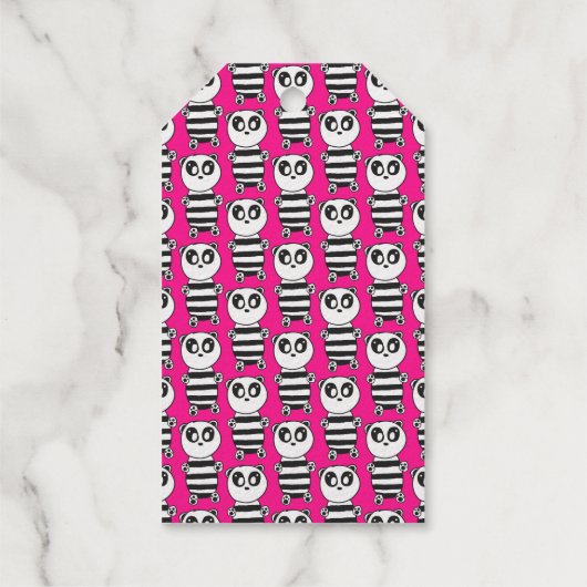 Panda Kids Geschenkanhänger (Rückseite)
