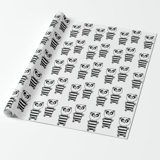 Panda Kids Geschenkpapier (Ungerollt)