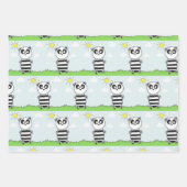Panda Kids Geschenkpapier Set (Vorderseite)