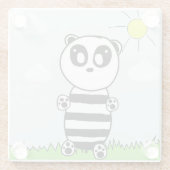Panda Kids Glasuntersetzer (Rückseite)