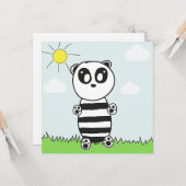 Panda Kids Karte (Vorderseite/Rückseite Beispiel)