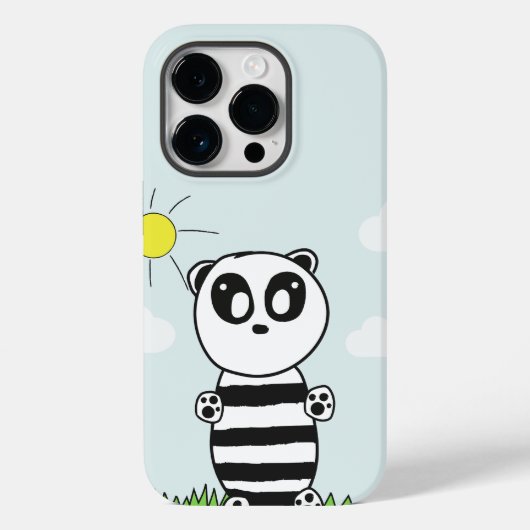 Panda Kids Keramik Case-Mate iPhone Hülle (Rückseite)