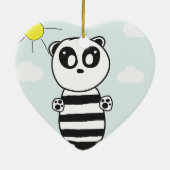 Panda Kids Keramik Ornament (Hinten)