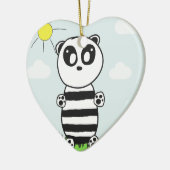 Panda Kids Keramik Ornament (Links)