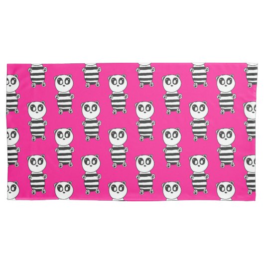 Panda Kids Kissenbezug (Vorderseite)