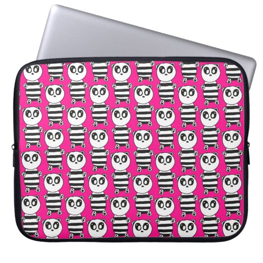 Panda Kids Laptopschutzhülle (Vorderseite)