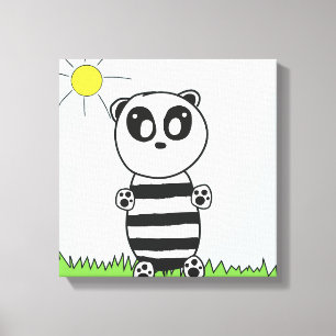Panda Kids Leinwanddruck