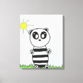 Panda Kids Leinwanddruck (Vorderseite)