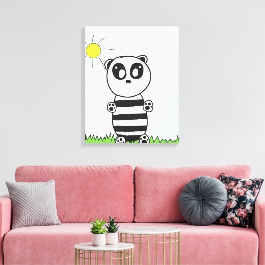 Panda Kids Leinwanddruck (Insitu (Wohnzimmer))