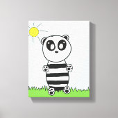 Panda Kids Leinwanddruck (Vorderseite)