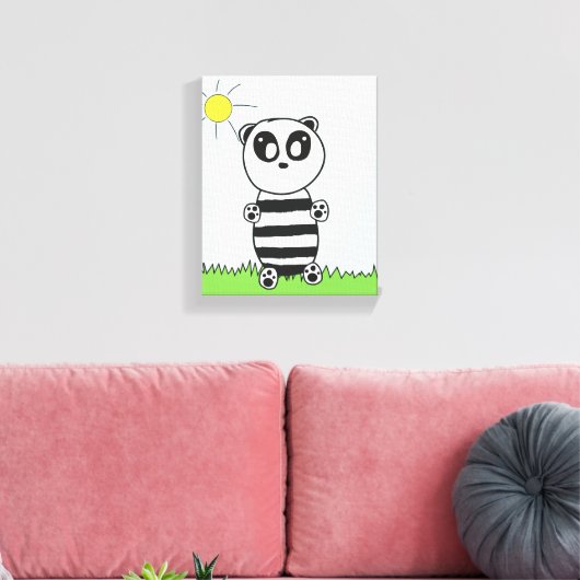 Panda Kids Leinwanddruck (Insitu (Wohnzimmer))