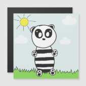 Panda Kids Magnetkarte (Vorne/Hinten)