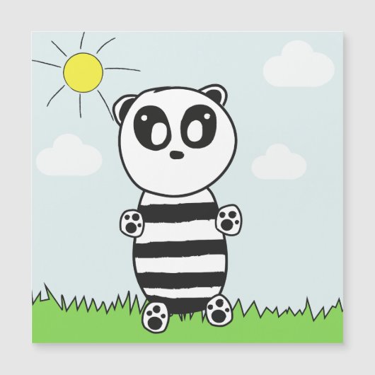 Panda Kids Magnetkarte (Vorderseite)