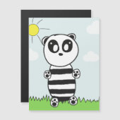 Panda Kids Magnetkarte (Vorne/Hinten)