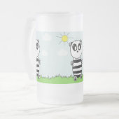 Panda Kids Mattglas Bierglas (Vorderseite Links)