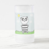 Panda Kids Mattglas Bierglas (Mittel)
