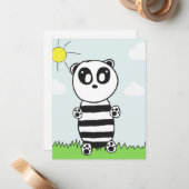 Panda Kids Mitteilungskarte (Vorderseite/Rückseite Beispiel)