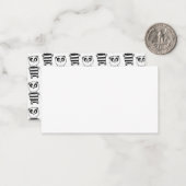 Panda Kids Mitteilungskarte (Vorderseite/Rückseite Beispiel)