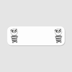 Panda Kids Namensschild