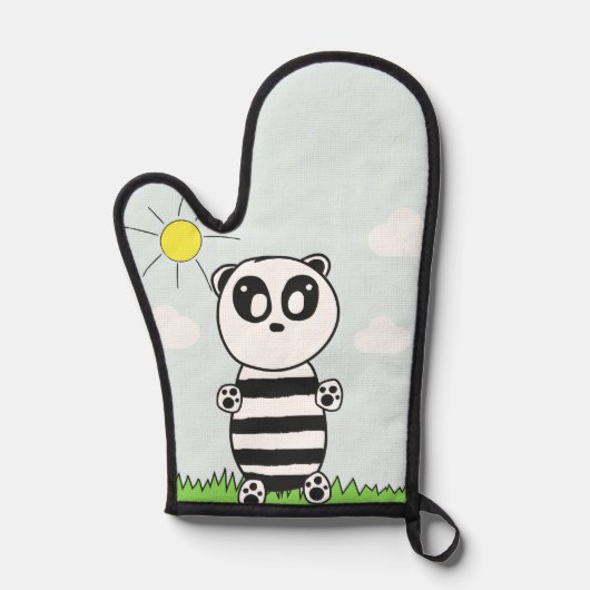 Panda Kids Ofenhandschuh (Vorderseite)
