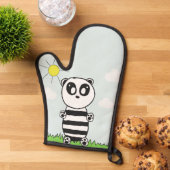 Panda Kids Ofenhandschuh (Oben unten)