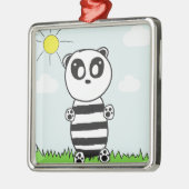 Panda Kids Ornament Aus Metall (Links)