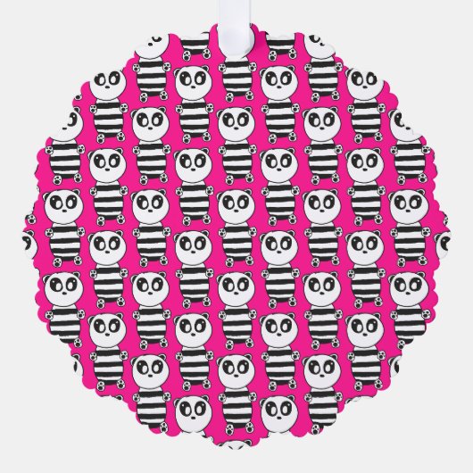 Panda Kids Ornament Karte (Vorderseite)