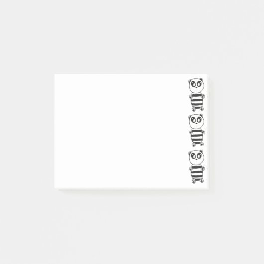 Panda Kids Post-it Klebezettel (Vorderseite)