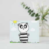 Panda Kids Postkarte (Stehend Vorderseite)