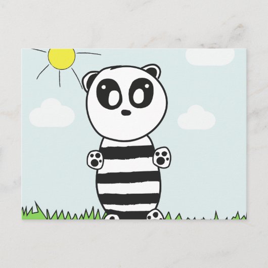 Panda Kids Postkarte (Vorderseite)