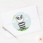Panda Kids Runder Aufkleber (Umschlag)