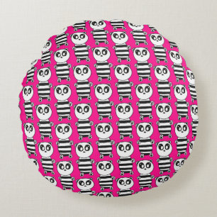 Panda Kids Rundes Kissen