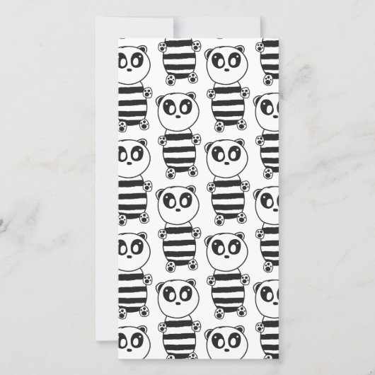 Panda Kids Save The Date (Vorderseite)