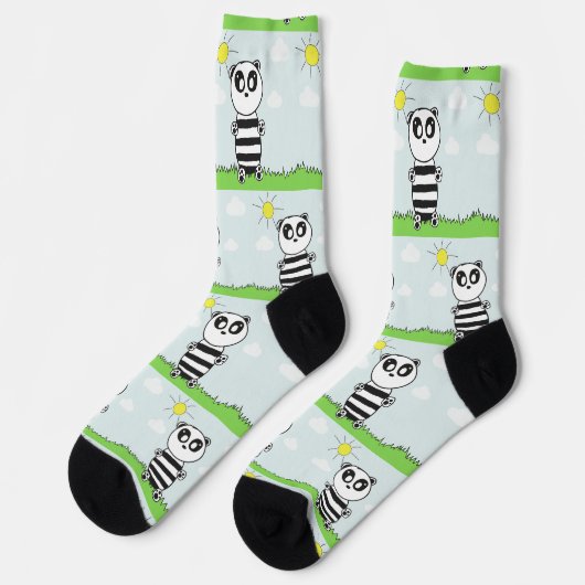 Panda Kids Socken (Linkes Detail)