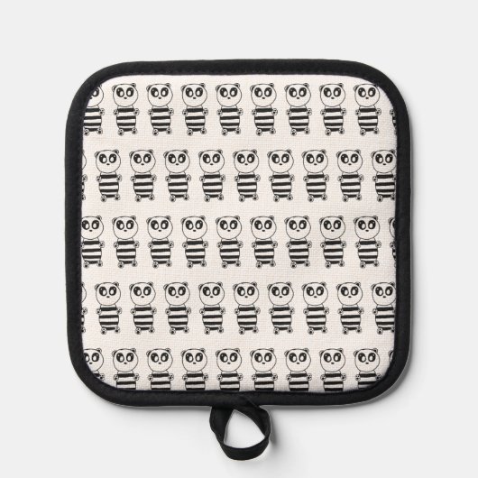 Panda Kids Topflappen (Vorderseite)
