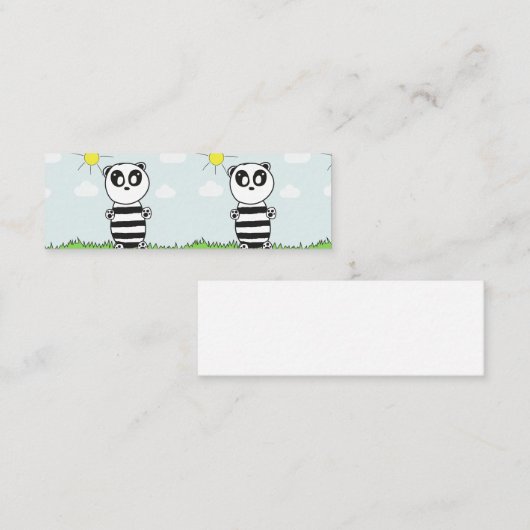 Panda Kids Treuekarte (Vorne/Hinten)