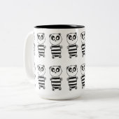 Panda Kids Zweifarbige Tasse (Vorderseite Links)