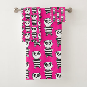 Panda Kinder Badhandtuch Set