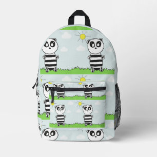 Panda Kinder Bedruckter Rucksack