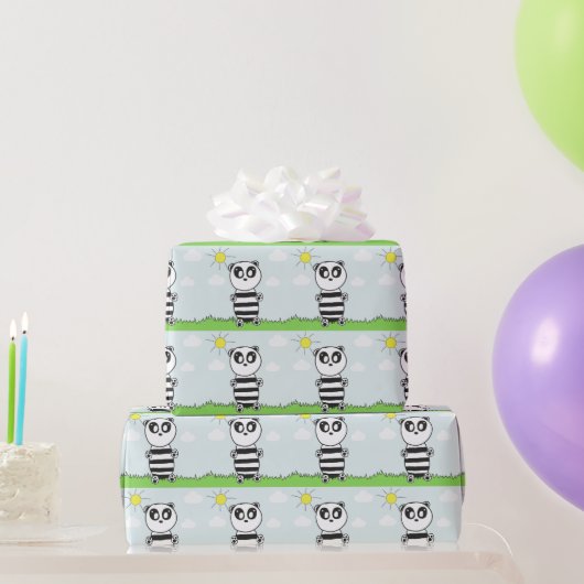 Panda Kinder Geschenkpapier (Partygeschenke)