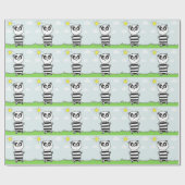 Panda Kinder Geschenkpapier (Flach)