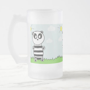 Panda Kinder Mattglas Bierglas