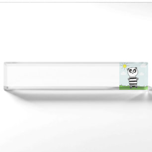 Panda Kinder   Namensplakette