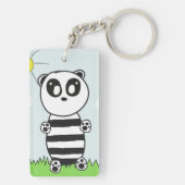 Panda Kinder Schlüsselanhänger (Rückseite)