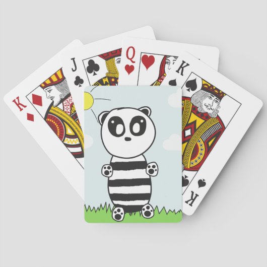 Panda Kinder Spielkarten (Rückseite)