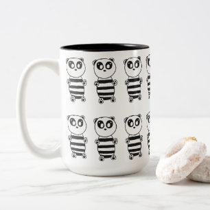 Panda Kinder Zweifarbige Tasse