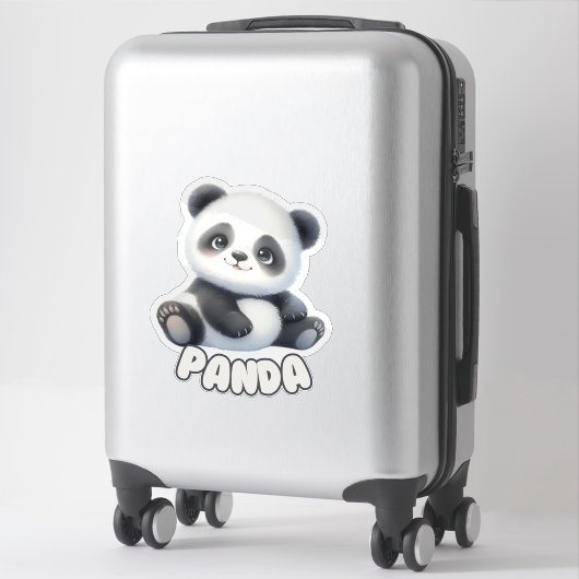 PANDA - KINDERZIMMER STICKER (Koffer)